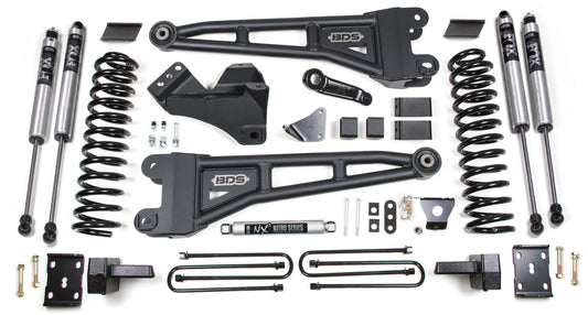 BDS 2008-2010 FORD F250,F350 4WD,GAS,6" RADIUS LIFT,OVERLOAD,BLOCK,FOX 2.0