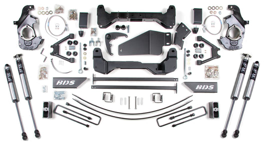 BDS 92-98 TAHOE,YUKON,SUBURBAN,6" LIFT KIT WITH FOX SHOCKS