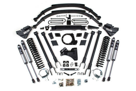 BDS 2020-2022 FORD SUPERDUTY 4WD,GAS,9" 4-LINK LIFT KIT,LEAFS,FOX 2.0 SHOCKS
