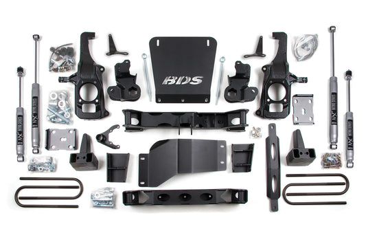 BDS 2011-2019 GM 2500,3500HD 4WD,GAS,6.5" LIFT,5" BLOCK,NO OVERLOAD,NITRO