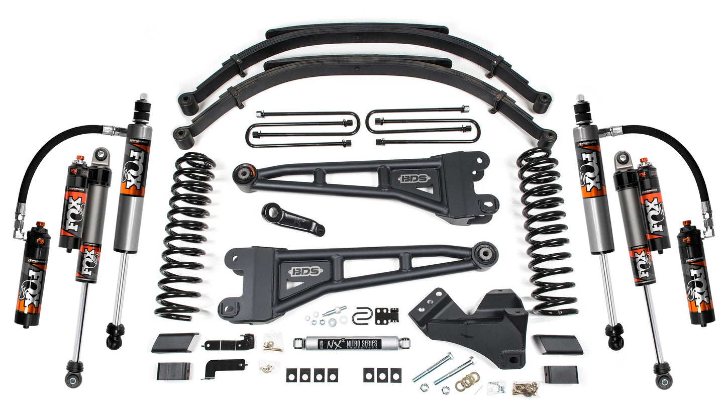BDS 2023-2025 FORD F-250,F-350 4WD DIESEL 5" RADIUS ARM LIFT,LEAFS,FOX 2.5