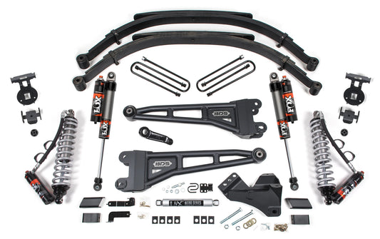 BDS 2023-2025 FORD F-250,F-350 4WD DIESEL 5" RADIUS ARM LIFT,LEAFS,FOX 2.5 ELITE