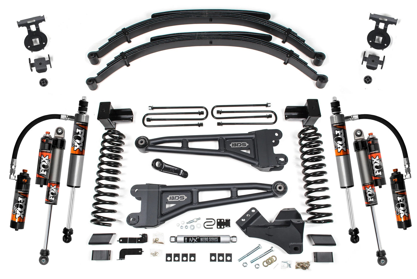 BDS 2023-2026 FORD F-250,F-350 4WD,GAS,RADIUS 5" LIFT,LEAF SPRING,FOX 2.5 SHOCKS