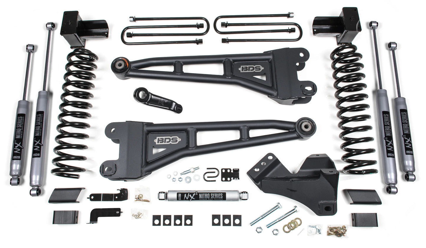 BDS 2023-2025 FORD F-250,F-350 4WD DIESEL 5" RADIUS ARM LIFT,BLOCK W/O OL,NITRO