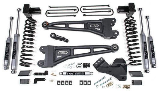 BDS 2023-2025 FORD F-250,F-350 4WD DIESEL 5" RADIUS ARM LIFT,BLOCK W/O OL,NITRO