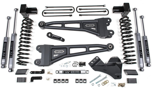 BDS 23-26 FORD F-250,F-350 4WD,GAS,RADIUS 6" LIFT,5" BLOCK,NO OVERLOAD,NITRO