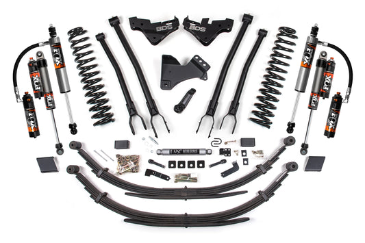BDS 2023-2025 FORD F-250,F-350 4WD DIESEL 5" LIFT KIT,4-LINK,LEAFS,FOX 2.5 ELITE