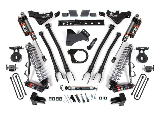 BDS 2023-2025 FORD F-250,F-350 4WD DIESEL 7" LIFT KIT,4-LINK,BLOCK,FOX COILOVERS