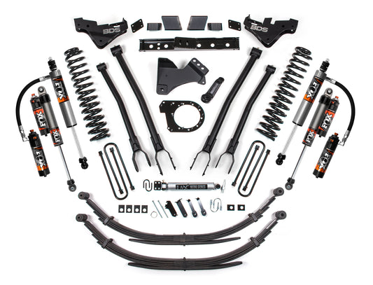 BDS 2023-2025 FORD F-250,F-350 4WD DIESEL 7" LIFT KIT,4-LINK,SPRINGS,FOX 2.5 ELI