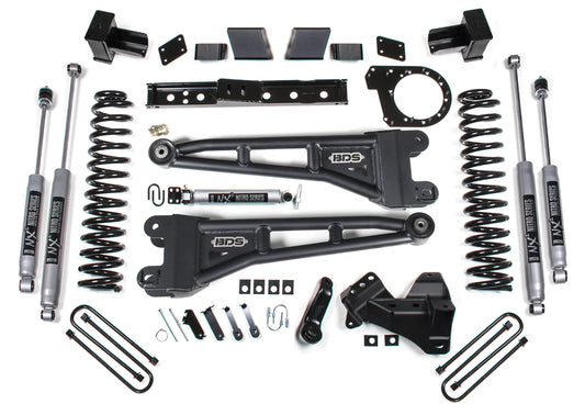 BDS 2023-2026 FORD F-250,F-350 4WD DIESEL 7" RADIUS ARM LIFT,BLOCK,NITRO SHOCKS
