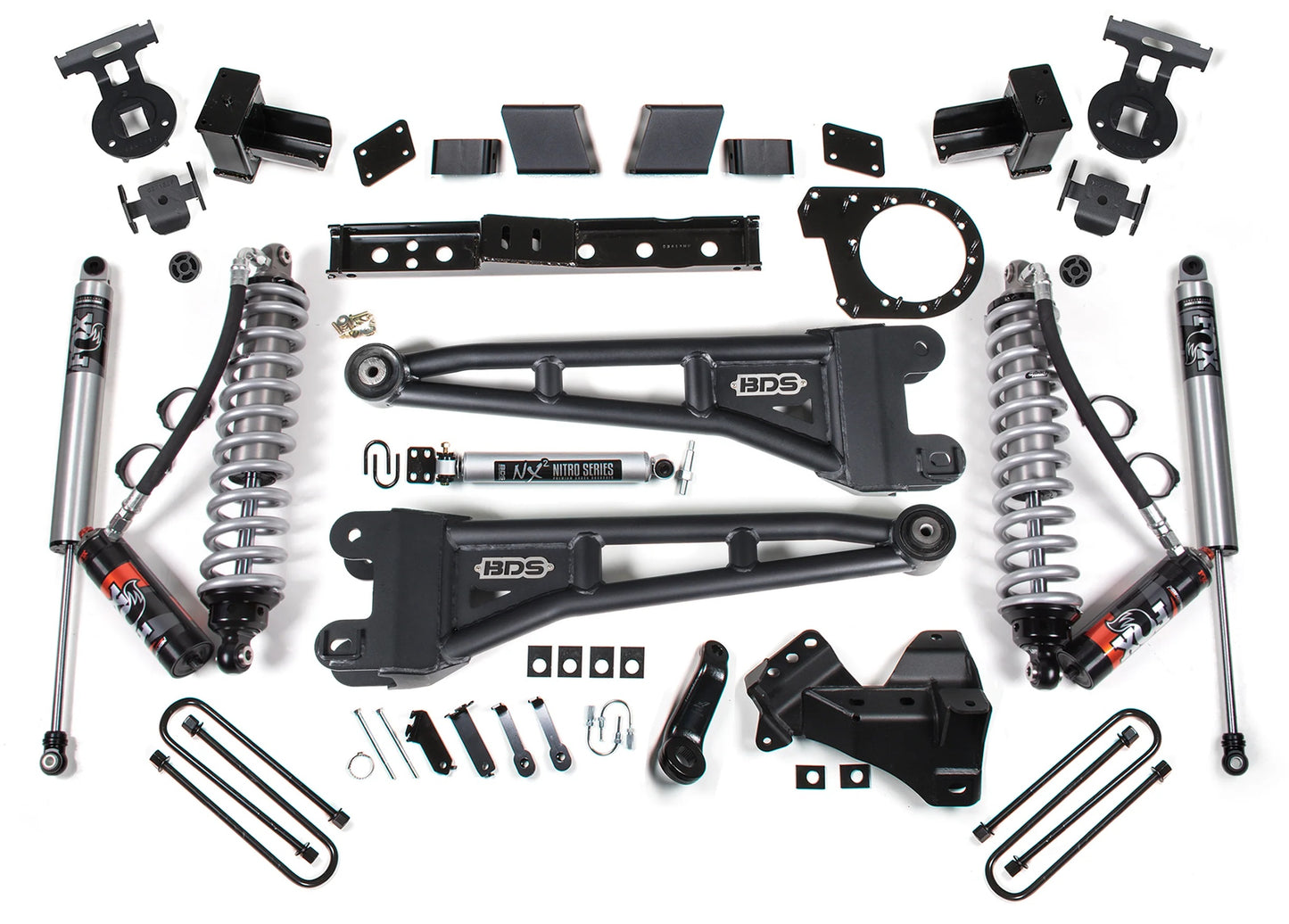 BDS 2023-2026 FORD F-250,F-350 4WD DIESEL 7" RADIUS LIFT,BLOCK,FOX 2.5 HTO COILS