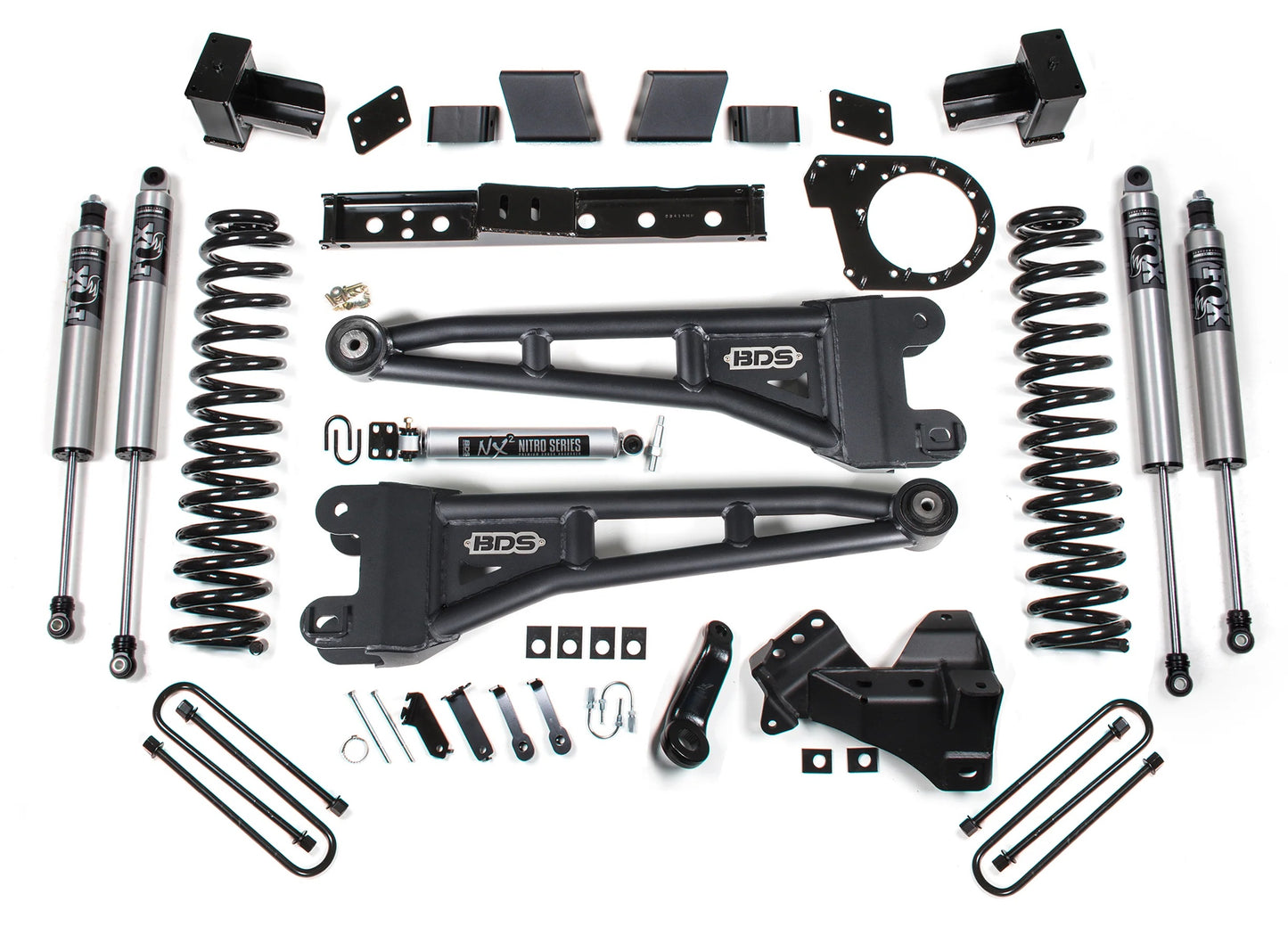 BDS 2023-2026 FORD F-250,F-350 4WD DIESEL 7" RADIUS ARM LIFT,BLOCK,FOX 2.5 HTO