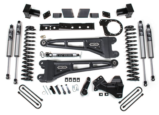 BDS 2023-2026 FORD F-250,F-350 4WD DIESEL 7" RADIUS ARM LIFT,BLOCK,FOX 2.5 HTO