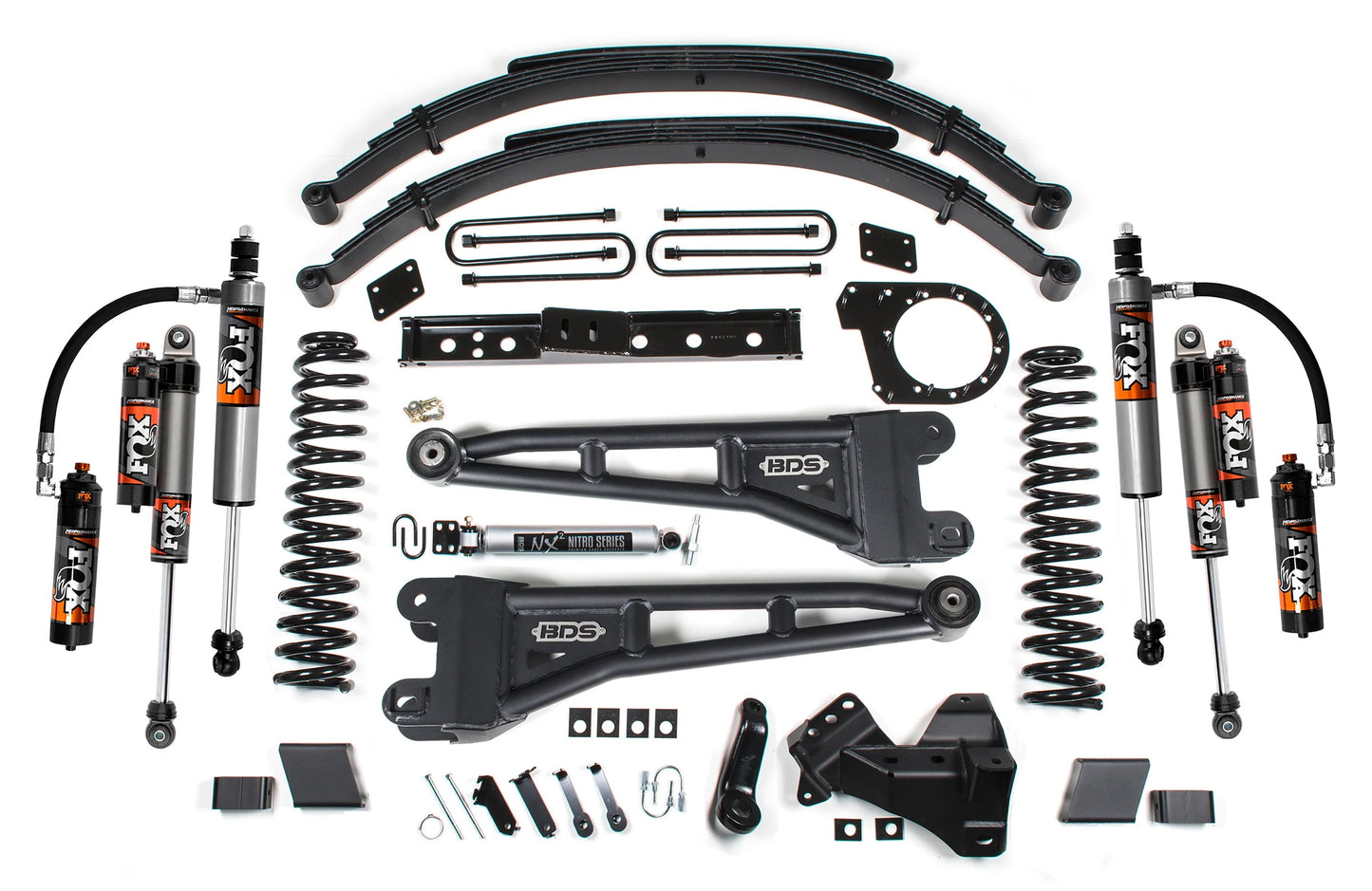 BDS 2023-2026 FORD F-250,F-350 4WD DIESEL 7" RADIUS ARM LIFT,LEAFS,FOX 2.5 SHOCK