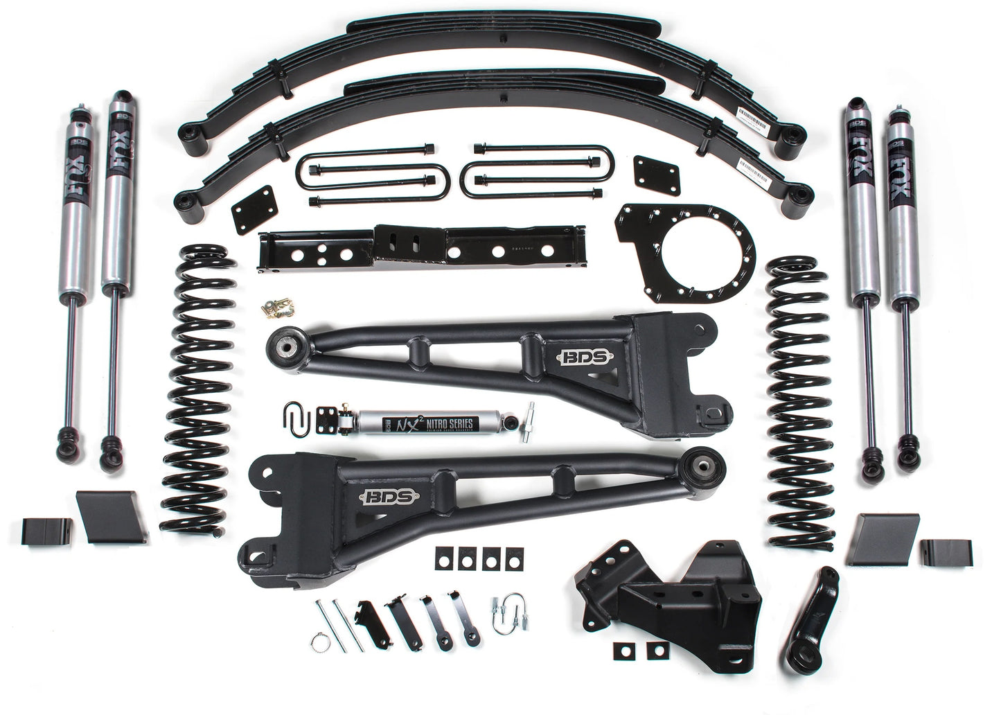 BDS 2023-2026 FORD F-250,F-350 4WD DIESEL 7" RADIUS ARM LIFT,LEAFS,FOX 2.0 SHOCK