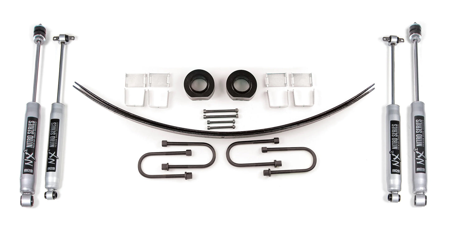 BDS 1984-2001 JEEP CHEROKEE XJ 1.75" LIFT KIT,NITRO SHOCKS
