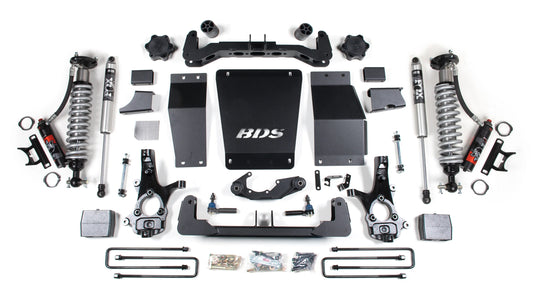 BDS 2014-2018 CHEVY,GMC 1500 4WD CAST STEEL ARMS,6" LIFT BLOCK KIT,FOX 2.0
