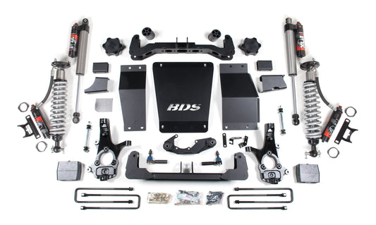 BDS 2014-2018 CHEVY,GMC 1500 4WD STAMP/ALUM ARMS,6" LIFT BLOCK KIT,FOX 2.5 ELITE