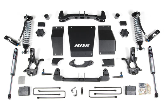 BDS 2014-2018 CHEVY,GMC 1500 4WD CAST STEEL ARMS,4" LIFT BLOCK KIT,FOX 2.5