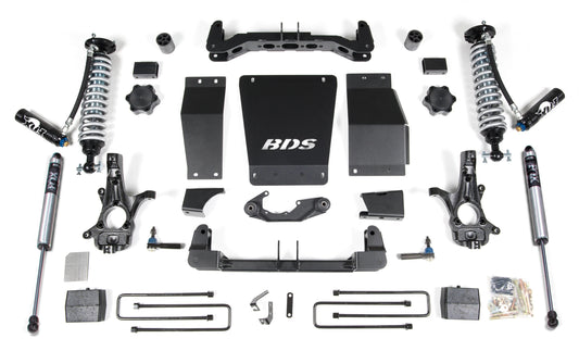 BDS 2014-2018 CHEVY,GMC 1500 4WD STAMPED OR ALUM ARMS,4" LIFT BLOCK KIT,FOX 2.5