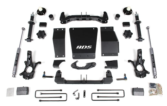 BDS 2014-2018 CHEVY,GMC 1500 4WD STAMPED OR ALUM ARMS,4" LIFT BLOCK KIT,NITRO