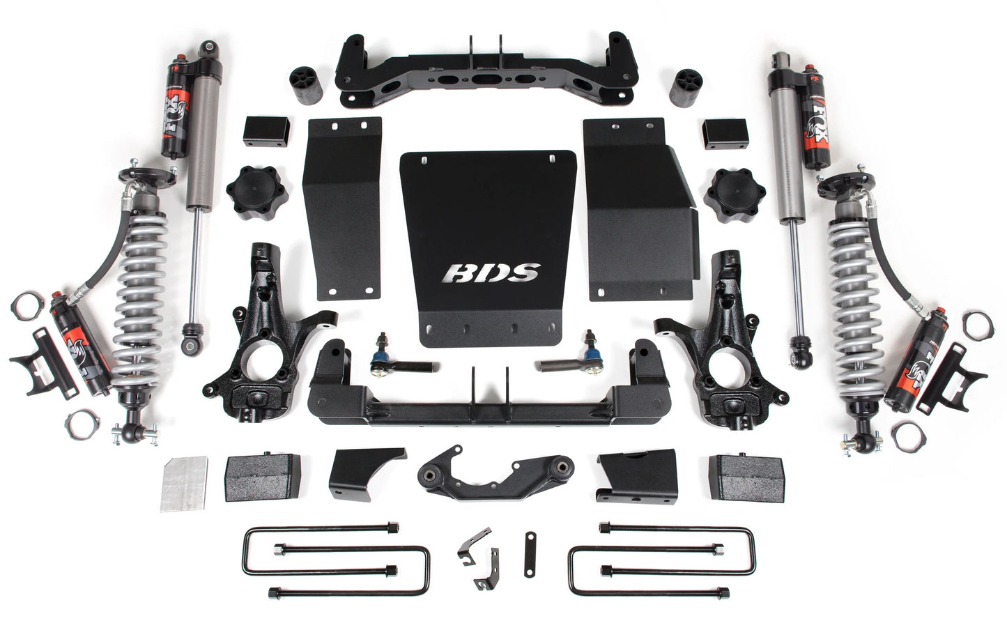 BDS 2014-2018 CHEVY,GMC 1500 4WD STAMP/ALUM ARMS,4" LIFT BLOCK KIT,FOX 2.5 ELITE