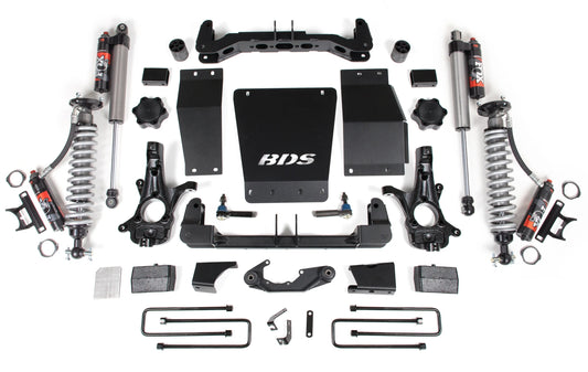 BDS 2014-2018 CHEVY,GMC 1500 4WD STAMP/ALUM ARMS,4" LIFT BLOCK KIT,FOX 2.5 ELITE