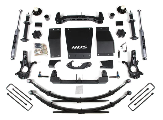 BDS 2014-2018 CHEVY,GMC 1500 4WD CAST STEEL ARMS,4" LIFT LEAF SPRING KIT,NITRO