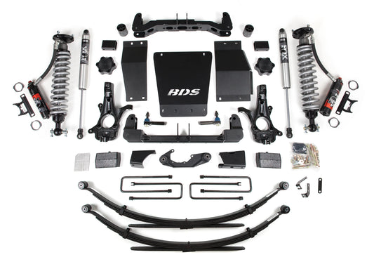 BDS 2014-2018 CHEVY,GMC 1500 4WD CAST STEEL ARMS,4" LIFT LEAF SPRINGS,FOX 2.0