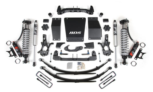 BDS 2014-2018 CHEVY,GMC 1500 4WD CAST STEEL ARMS,6" LIFT LEAF SPRINGS,FOX 2.0