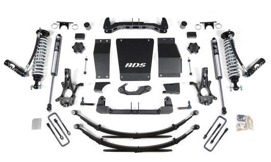 BDS 2014-2018 CHEVY,GMC 1500 4WD STAMP/ALUM ARMS,6" LIFT LEAF SPRINGS,FOX 2.5