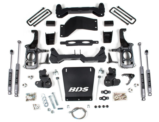 BDS 11-19 GM 2500HD,3500HD W/ OVERLOAD,4.5" LIFT KIT,2" REAR BLOCK,NITRO SHOCKS