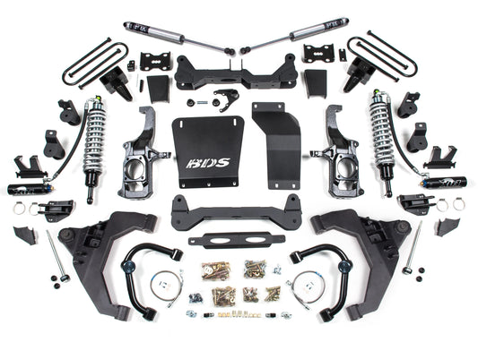 BDS 11-19 GM 2500HD,3500HD DIESEL W/O OVERLOAD,6.5" LIFT,5" BLOCK,FOX COILOVERS
