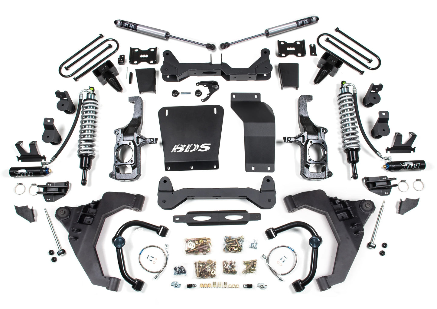 BDS 11-19 GM 2500HD,3500HD DIESEL WITH OVERLOAD,6.5" LIFT,5" BLOCK,FOX COILOVERS
