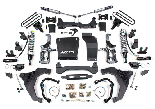 BDS 11-19 GM 2500HD,3500HD DIESEL WITH OVERLOAD,6.5" LIFT,5" BLOCK,FOX COILOVERS