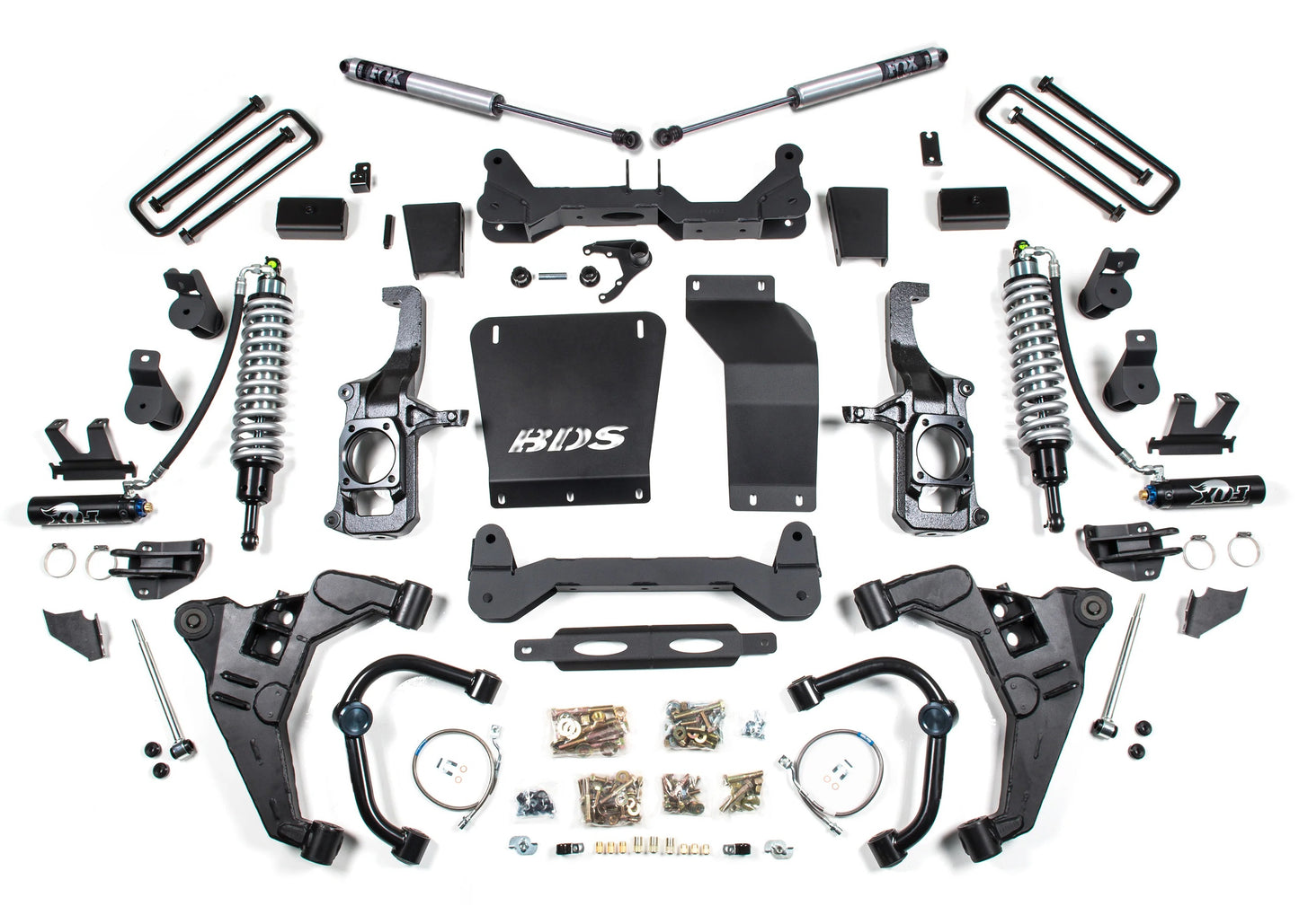 BDS 11-19 GM 2500HD,3500HD DIESEL WITH OVERLOAD,6.5" LIFT,3" BLOCK,FOX COILOVERS