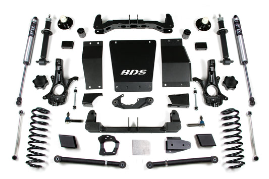 BDS 15-19 TAHOE,YUKON,SUBURBAN 4WD CAST STEEL ARMS,6" LIFT KIT,WITH FOX SHOCKS