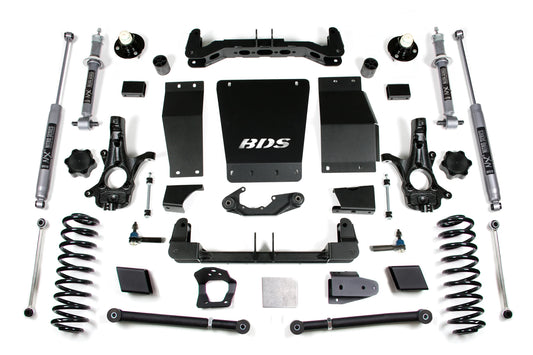 BDS 15-19 TAHOE,YUKON,SUBURBAN 4WD CAST STEEL ARMS,6" LIFT KIT,WITH NITRO SHOCKS
