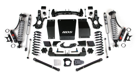 BDS 15-19 TAHOE,YUKON,SUBURBAN 4WD CAST STEEL ARMS,6" LIFT KIT,FOX 2.5 PER ELITE