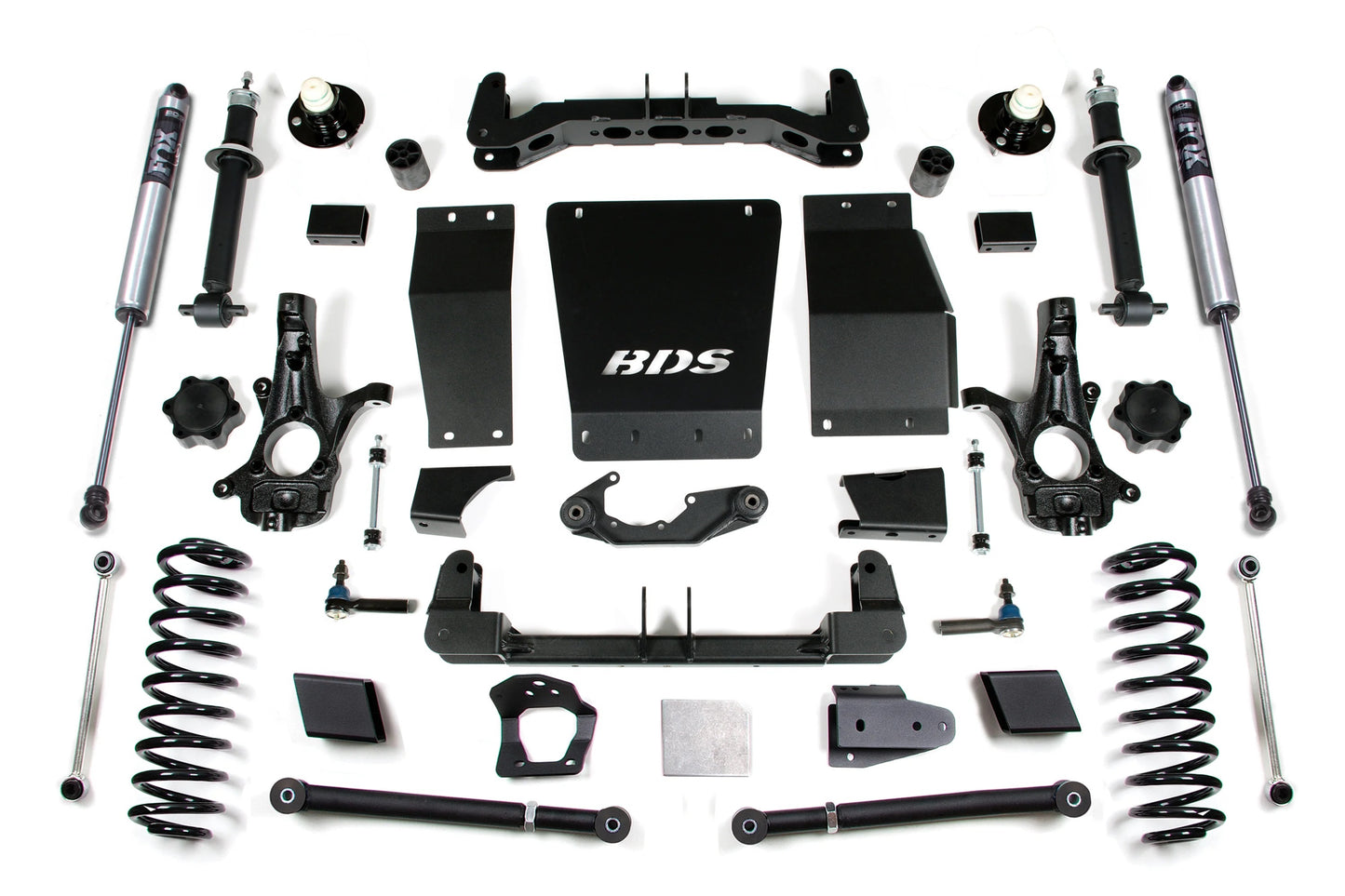 BDS 15-19 TAHOE,YUKON,SUBURBAN 4WD STAMPED/ALUM ARMS,6" LIFT KIT,WITH FOX SHOCKS