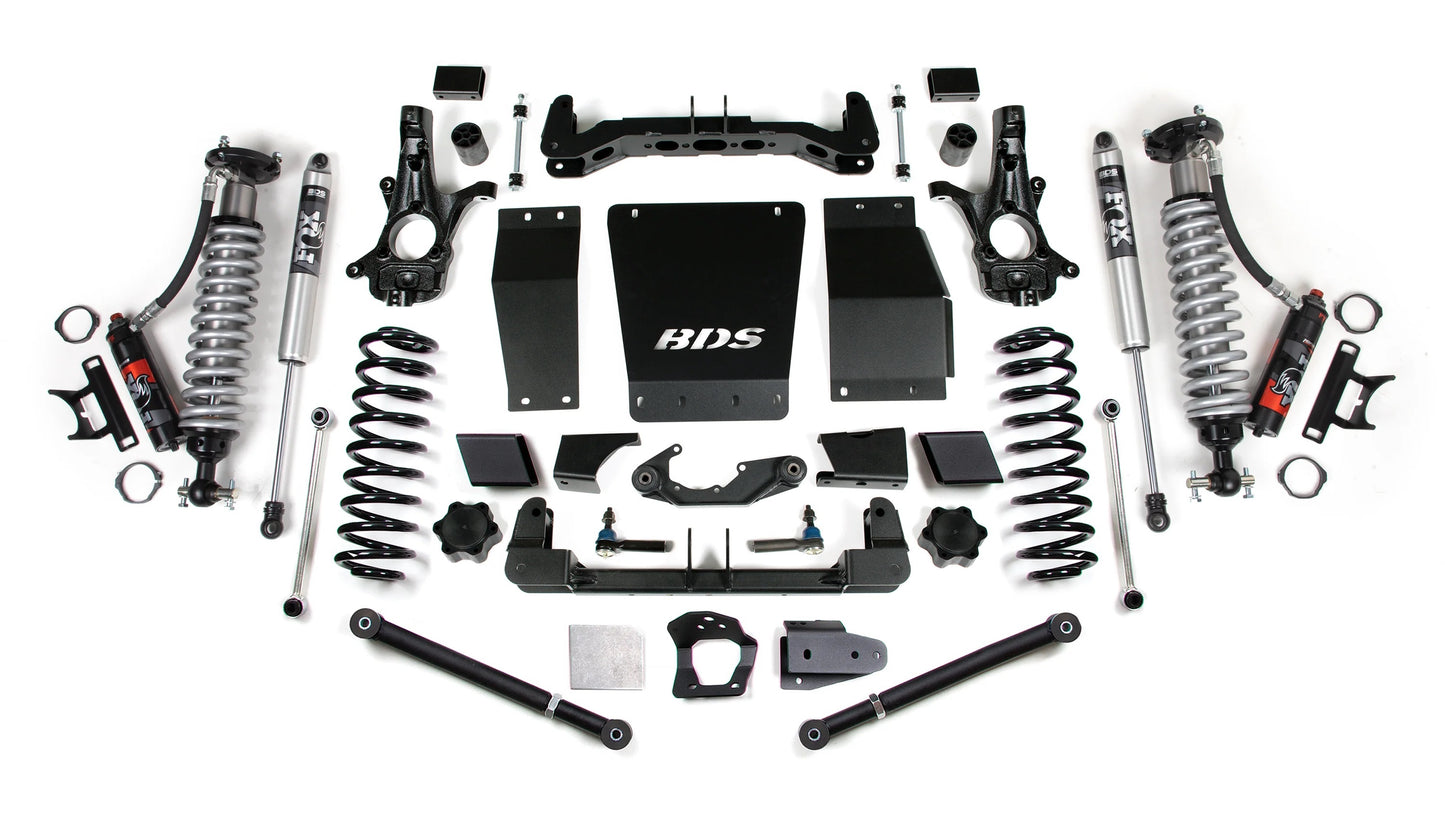 BDS 15-19 TAHOE,YUKON,SUBURBAN 4WD STAMP/ALUM ARMS,6" LIFT KIT,FOX 2.5 PER ELITE