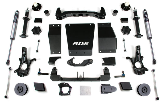 BDS 15-19 TAHOE,YUKON,SUBURBAN 4WD CAST STEEL ARMS,4" LIFT KIT,WITH FOX SHOCKS