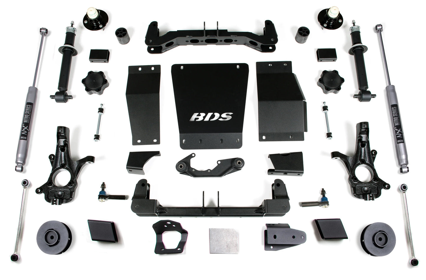 BDS 15-19 TAHOE,YUKON,SUBURBAN 4WD CAST STEEL ARMS,4" LIFT KIT,WITH NITRO SHOCKS