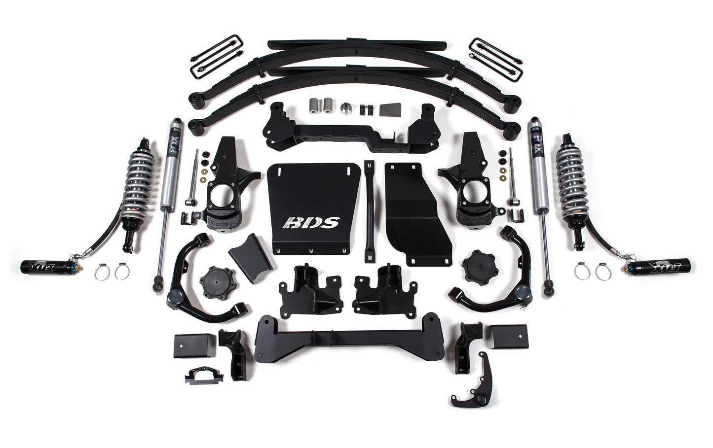BDS 01-10 GM 2500HD,3500HD,6.5" LIFT KIT,REAR LEAF SPRING,WITH FOX 2.5 COILOVERS