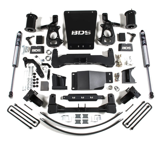 BDS 2014-2018 CHEVY,GMC 1500 4WD STAMP/ALUM ARMS,8" LIFT KIT,FOX 2.0 SHOCKS