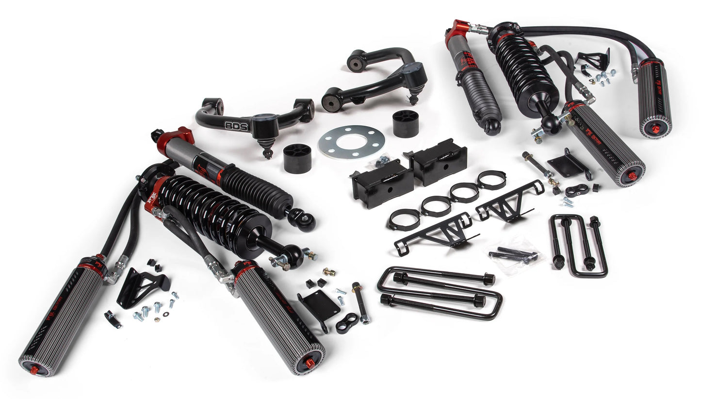BDS 2019-2024 CHEVY,GMC 1500 4WD 3.5" LIFT KIT WITH FOX 3.0 BYPASS RACE SHOCKS