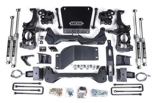 BDS 20-25 GM 2500HD,3500HD WITH OVERLOAD,6.5" LIFT BLOCK KIT WITH NITRO SHOCKS