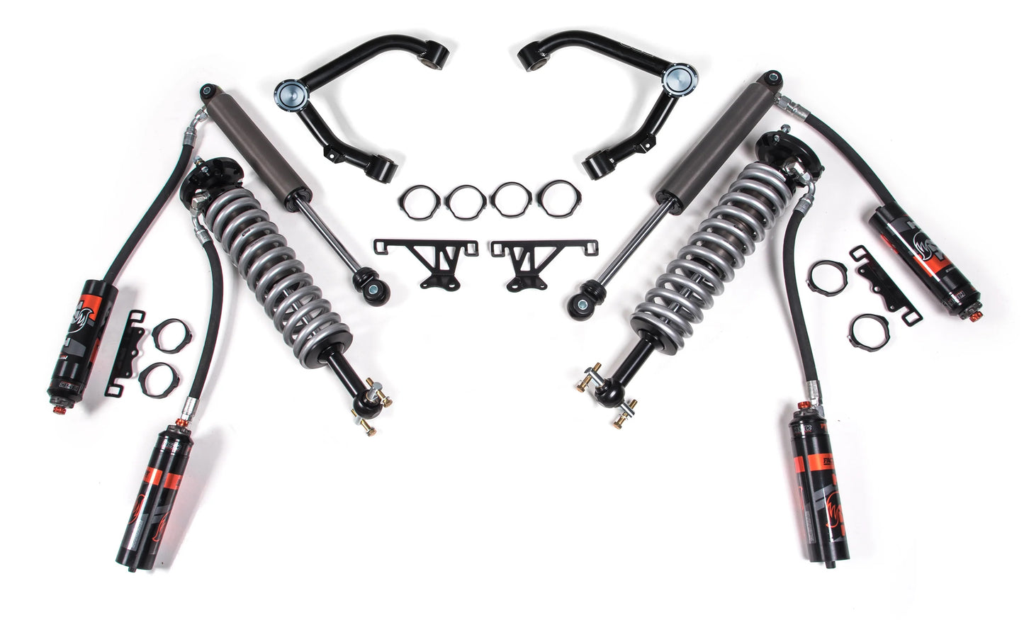 BDS 2007-2018 CHEVY,GMC 1500 4WD,CAST OE ARMS,2" LEVELING KIT,FOX 2.5 PIGGYBACK