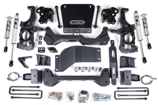 BDS 20-25 GM 2500HD,3500HD W/O OVERLOAD,5" LIFT KIT,FOX 2.5 HTO PERFORM SHOCKS