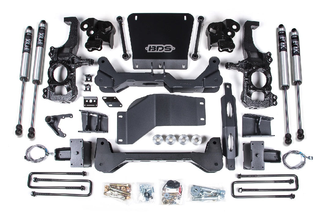 BDS 20-25 GM 2500HD,3500HD 5" BLOCK W/O OVERLOAD,5" LIFT KIT,FOX 2.0 SHOCKS